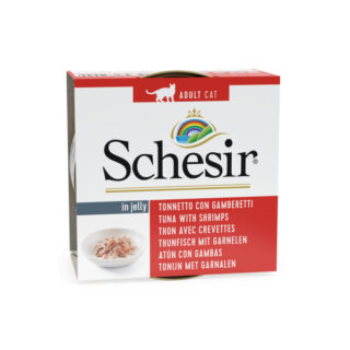 Schesir tuunikala + krevetid želees 85g kassikonserv