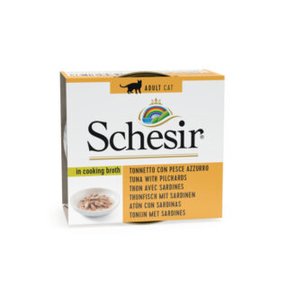 Schesir tuunikala + sardiinid puljongis 70g kassikonserv