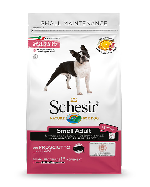 Schesir Small Maintenance singiga 800g kuivtoit koertele