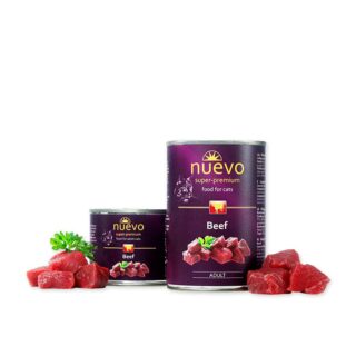 Täissööt (konserv) NUEVO täiskasvanud kassidele - Loomalihaga 200g