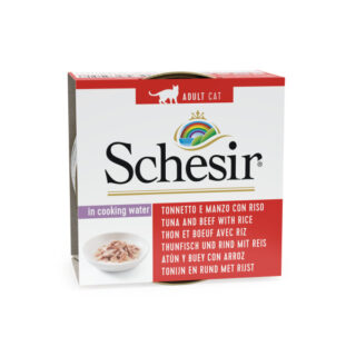 Schesir tuunikala + loomafilee + riis keeduvees 85g kassikonserv