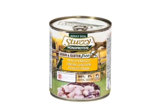 Täissööt (konserv) STUZZY Dog Monoprotein 800gr. kanaga