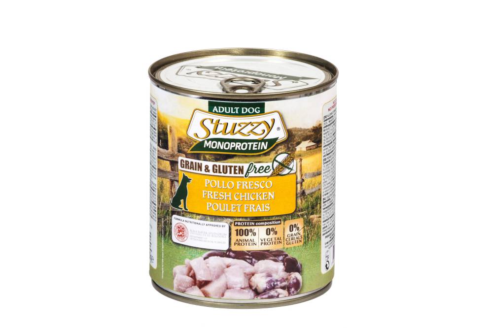Täissööt (konserv) STUZZY Dog Monoprotein 800gr. kanaga