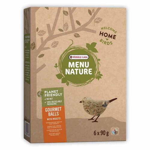 Menu Nature Gourmet rasvapallid putukatega 6 tk (ilma võrkudeta) 540g