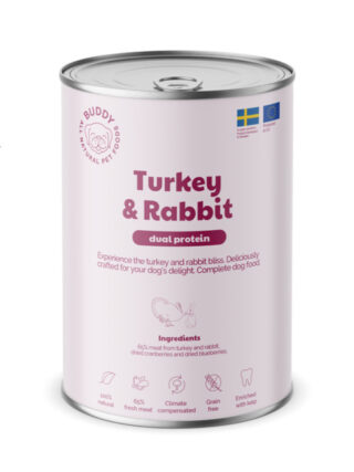 BUDDY KOERA KONSERV KALKUN/JÄNES 400G