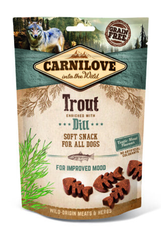 Carnilove Dog Snack Trout & Dill maiused koerale 200g