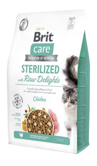 Brit Care Grain-Free Sterilized with Raw Delights kassitoit 2 kg