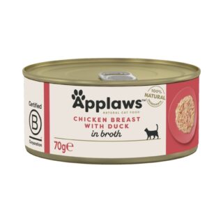 Applaws konserv kassidele, kana - ja pardilihga, 70 g