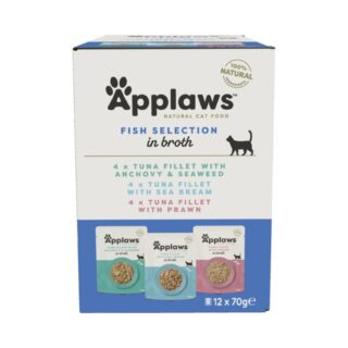 Applaws einekotikesed kassidele, kalavalik 70 g X 12
