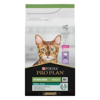 Purina PRO PLAN kassitoit STERELISED RENAL kalkunirikas, 1,5 kg