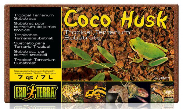 Terraariumi substraat Coco Husk 7L