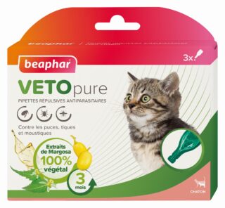 Beaphar VetoPure SpotOn Kitten N3 parasiidivastased tilgad - kass/kassipoeg