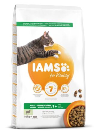 Kuiv täissööt IAMS CAT Adult lambalihaga 1,5 kg kassidele