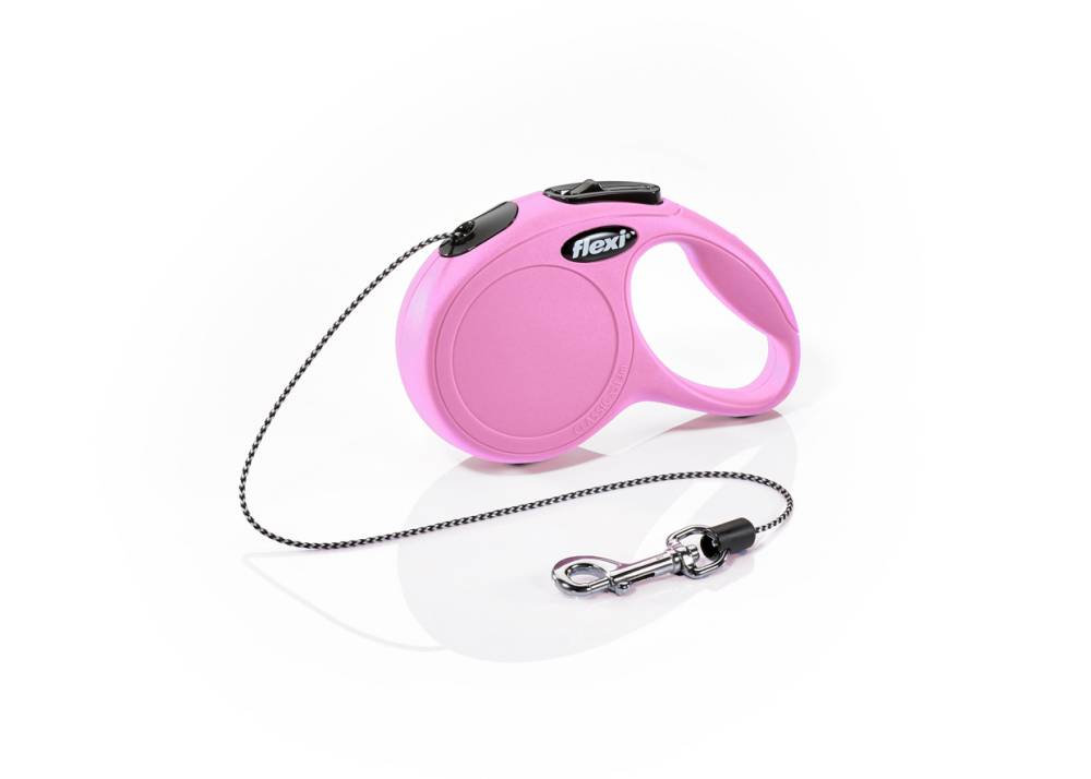 **Jalutusrihm flexi New Classic Nöör 3m XS roosa