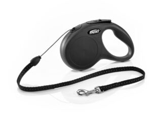Jalutusrihm flexi New Classic Nöör 5m S must