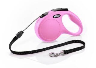 **Jalutusrihm flexi New Classic Nöör 5m M roosa