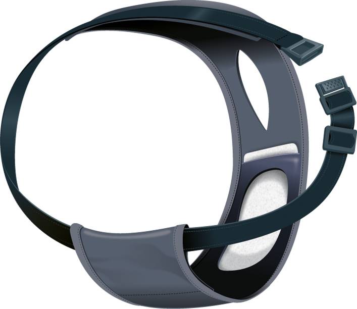 Kaitsepüksid, L: 50-59 cm, mustad