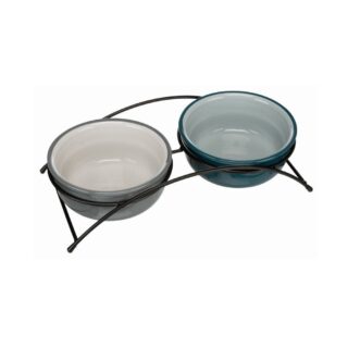 **Kausid alusega 2x1,6 l, h.20 cm, petrool/hall