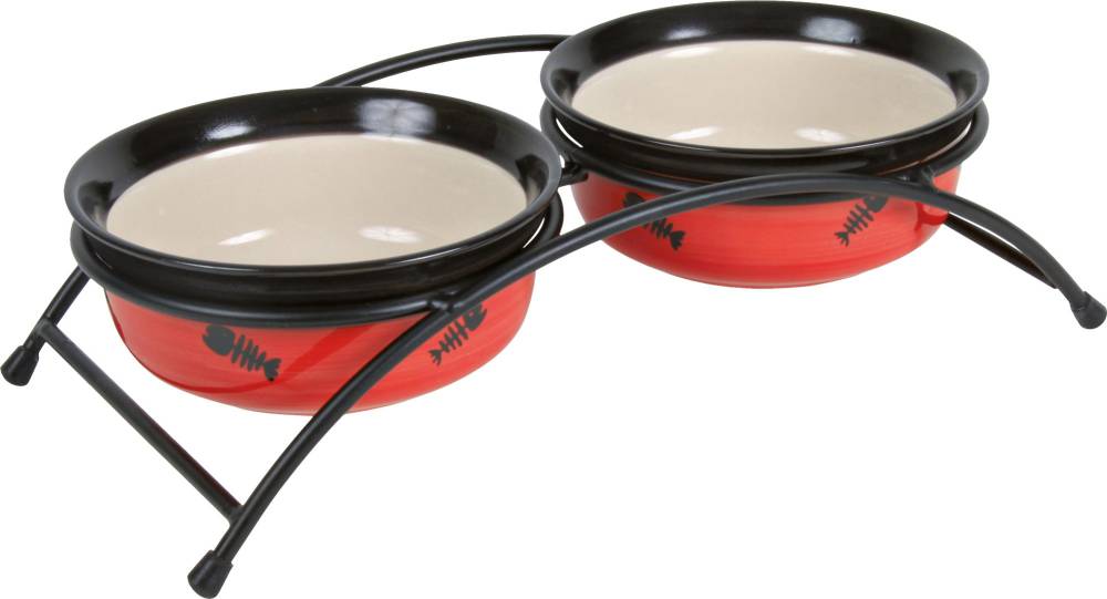 Keraamilised kausid tõstetud alusel Eat on Feet, 2 × 0.3 l/ø 12 cm