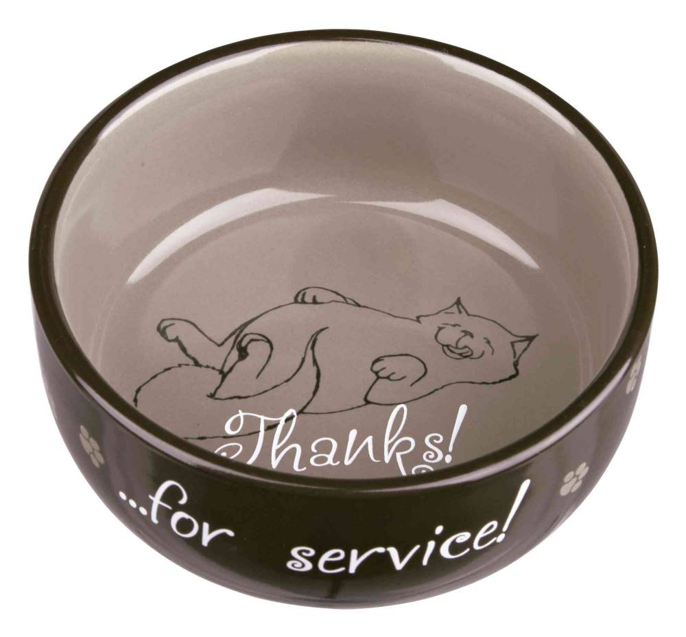 Kauss kassidele Thanks for Service, keraamiline, 0,3 l/ø 11 cm