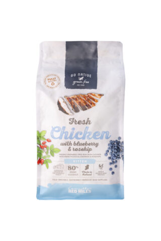 GO NATIVE KASSIPOJA TÄISSÖÖT KANA/MUSTIKAS/KIBUVITS 300G