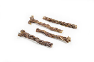 Koera maius Lamba söögitoru punutud 15cm 10tk