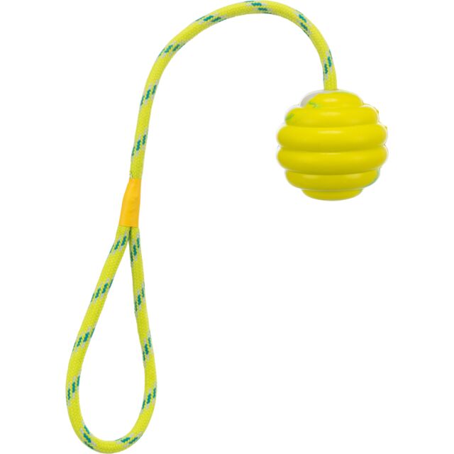 Mänguasi koertele Lainepall köiel, looduslikust kummist, ø 6 × 30 cm