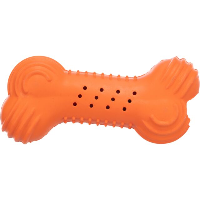 Mänguasi koertele Krõbisev kont, looduslikust kummist, 11 cm