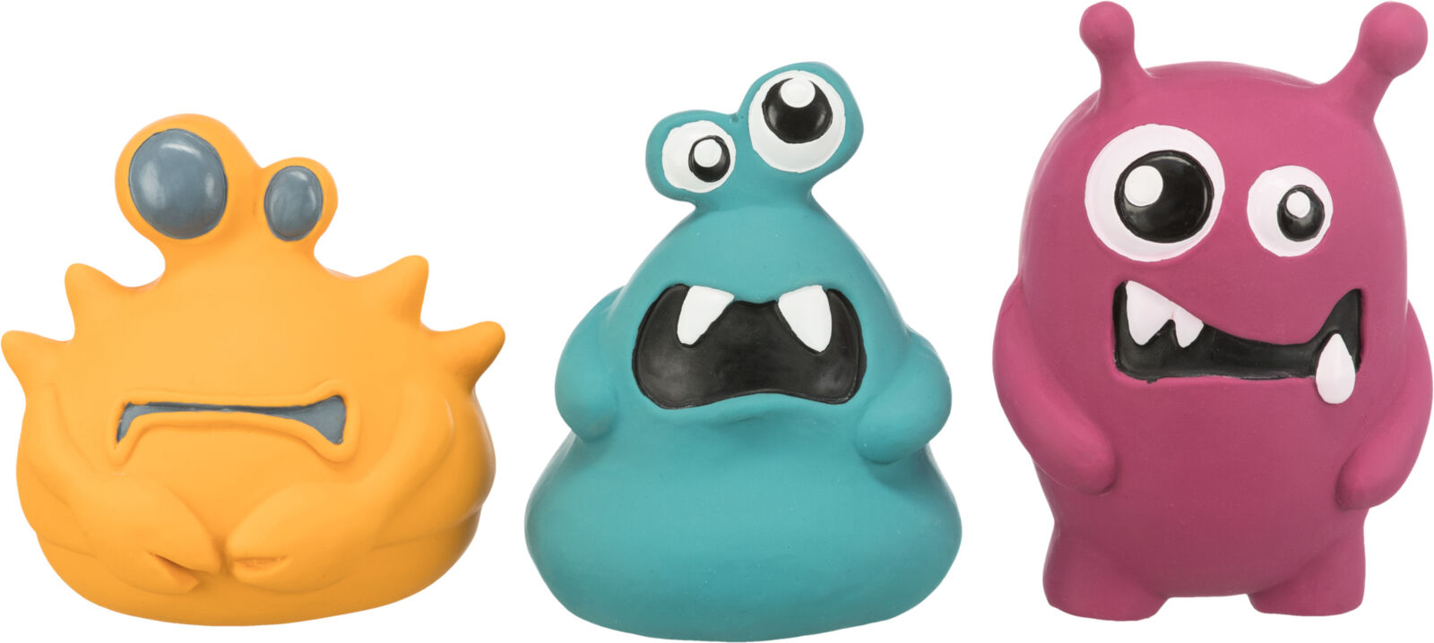 **Mänguasi koertele Monster, lateks, 10–12 cm juhuslik värv