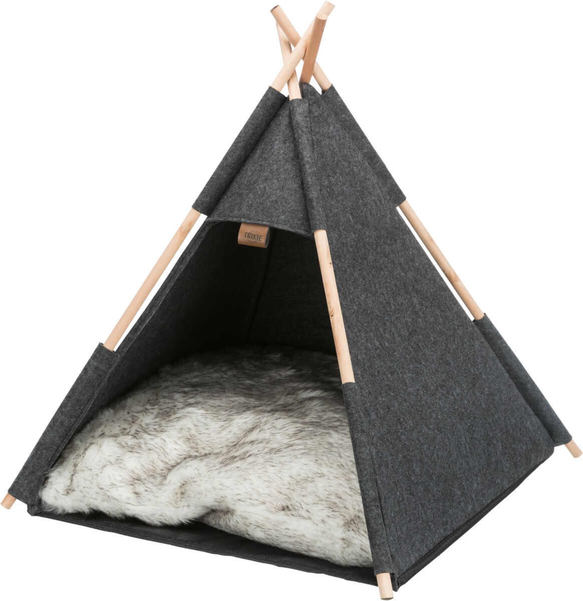 Kassimaja Cave Tipi 55x65x55cm anthracite