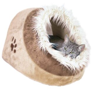 Koobas Minou cuddly cave, 35 × 26 × 41 cm, beež/pruun
