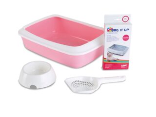 Kassitualett Iriz Starter Kit 42x31x12,5cm valge/roosa