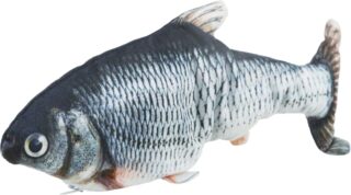 Mänguasi kassidele Wriggle kala, kangas, kassinõges, 30 cm