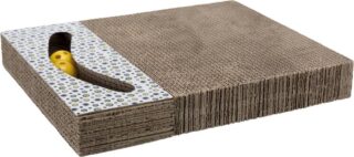 Kraapimispind mänguasjadega 38x30cm valge