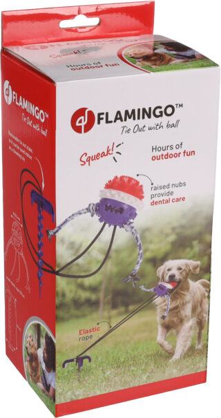 Flamingo Gazo maasse kinnitatav mänguasi koerale 25x11,8cm
