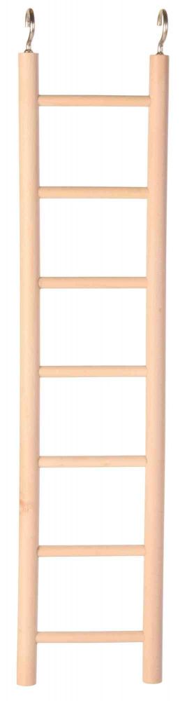 Mänguasi papagoidele Puidust redel, 8 astet/36cm
