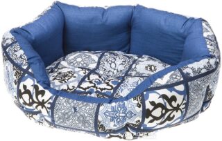 Koera voodi Coccolo 80 padi sinine/roosa