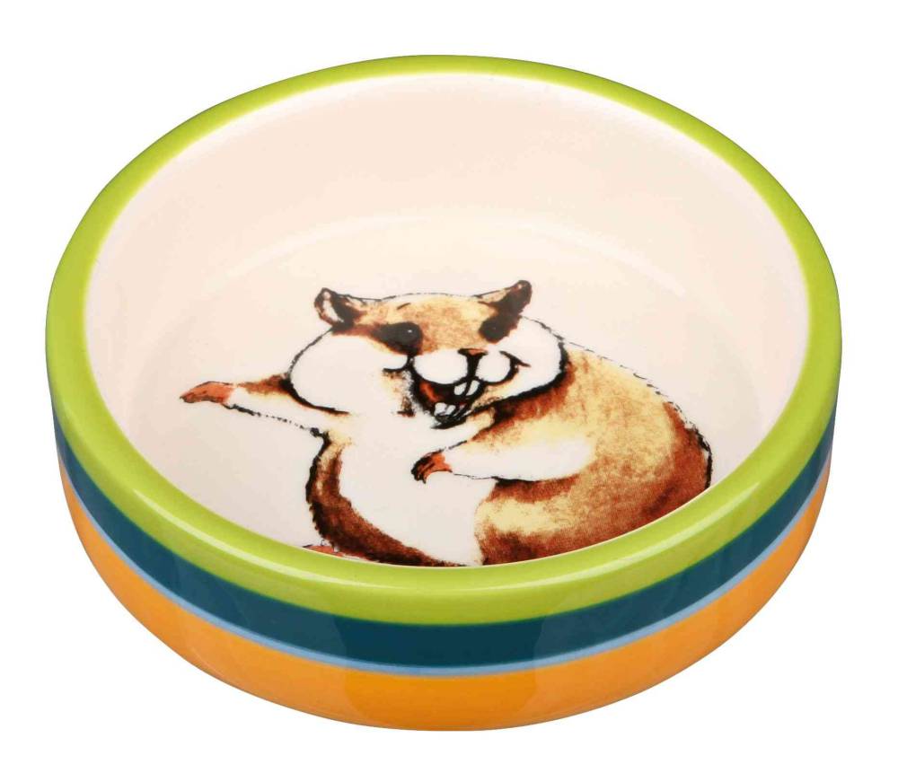 Keraamiline kauss hamstritele, 80 ml/ø 8 cm, mitmevärviline/kreemjas