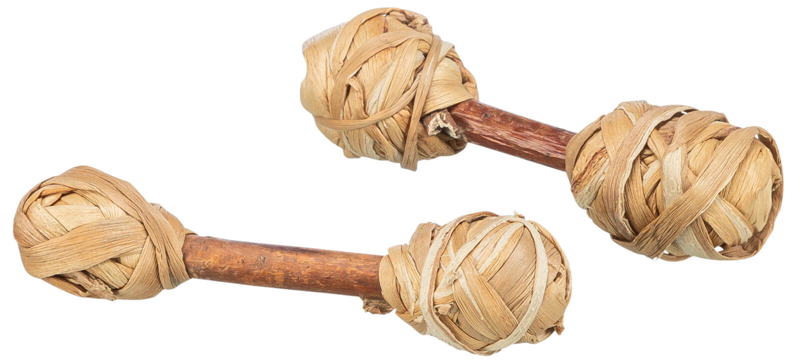 Näriliste mänguasi Puidust ja rohust hantlid 2tk, 9 x 2 cm