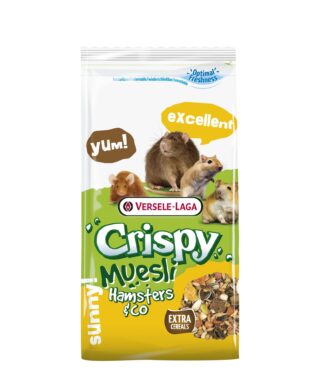 Täissööt Crispy Muesli - Hamsters & Co Tasty, hamstritele, liivahiirtele, rottidele ja hiirtele 1kg