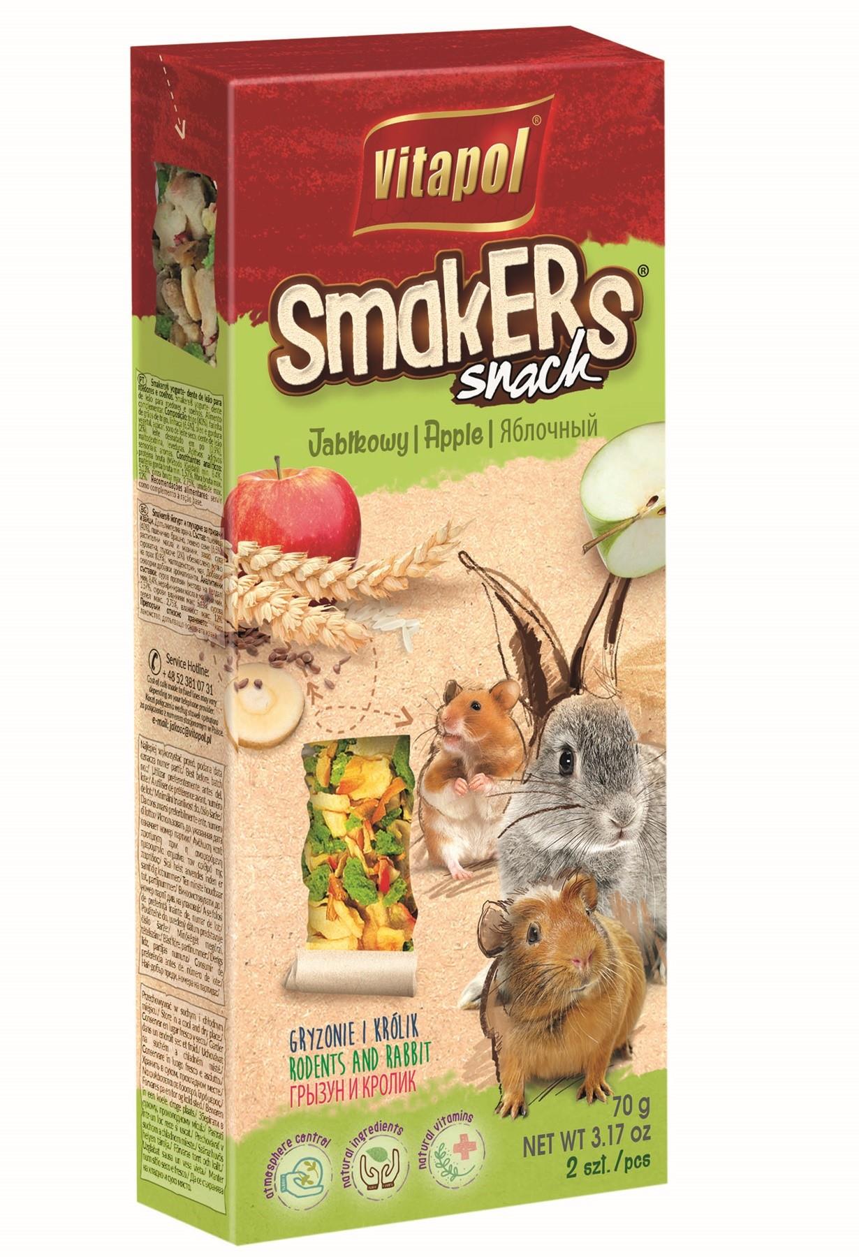 Maius närilistele ja küülikutele SMAKERS õun 2tk 90g