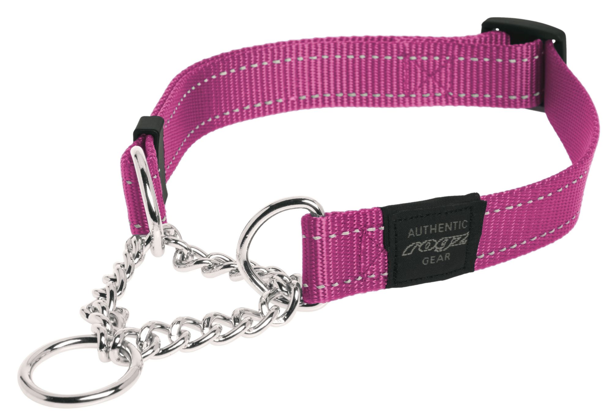 Pool-poov kaelarihm Rogz Utility L 20mm Fanbelt Obedience, roosa helkur