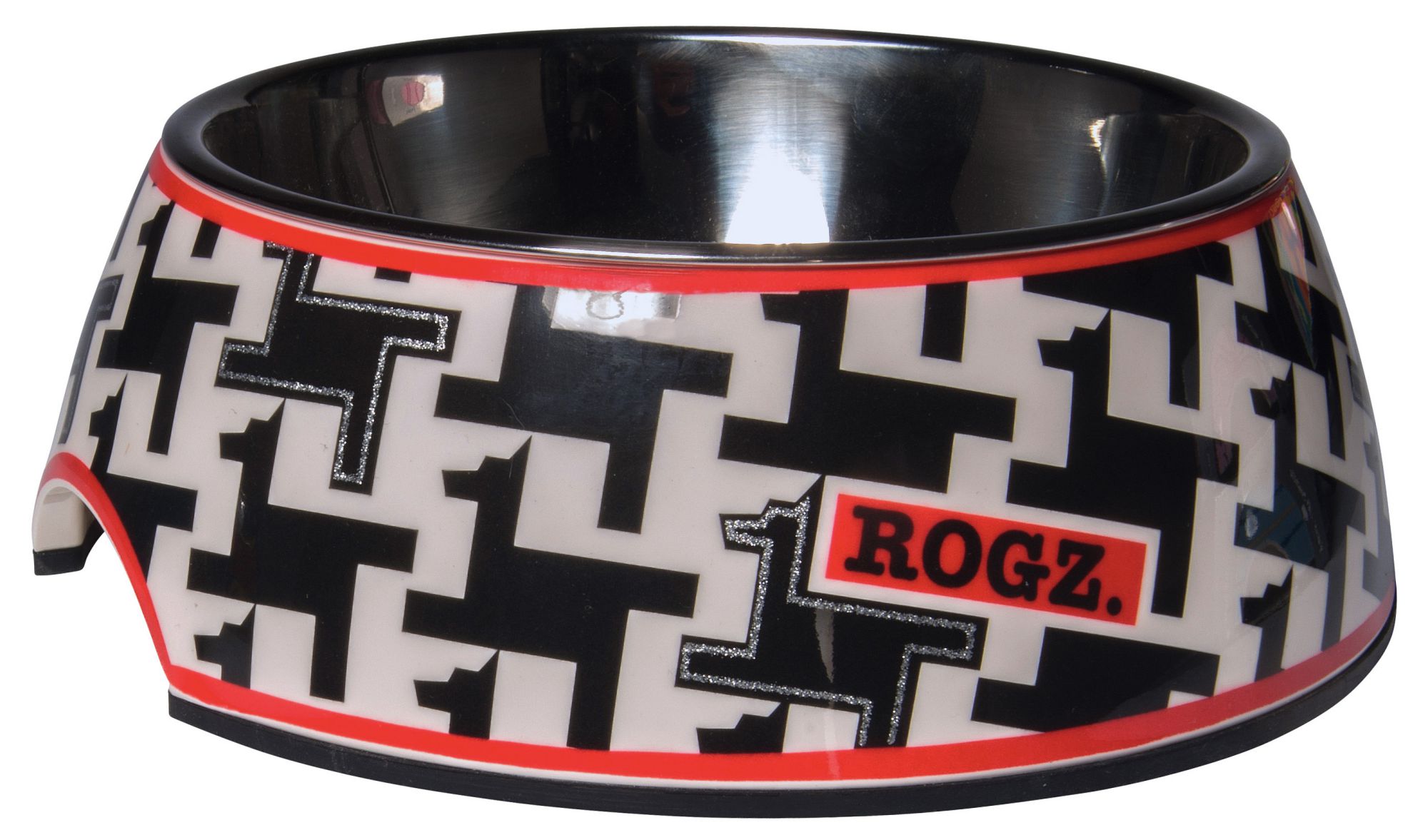 Kauss Rogz 2-in-1 Small 160ml Bubble, Houndstooth Design