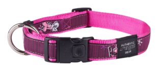 Kaelarihm Rogz Fancy Dress XL 25mm Armed Response, roosa Love muster