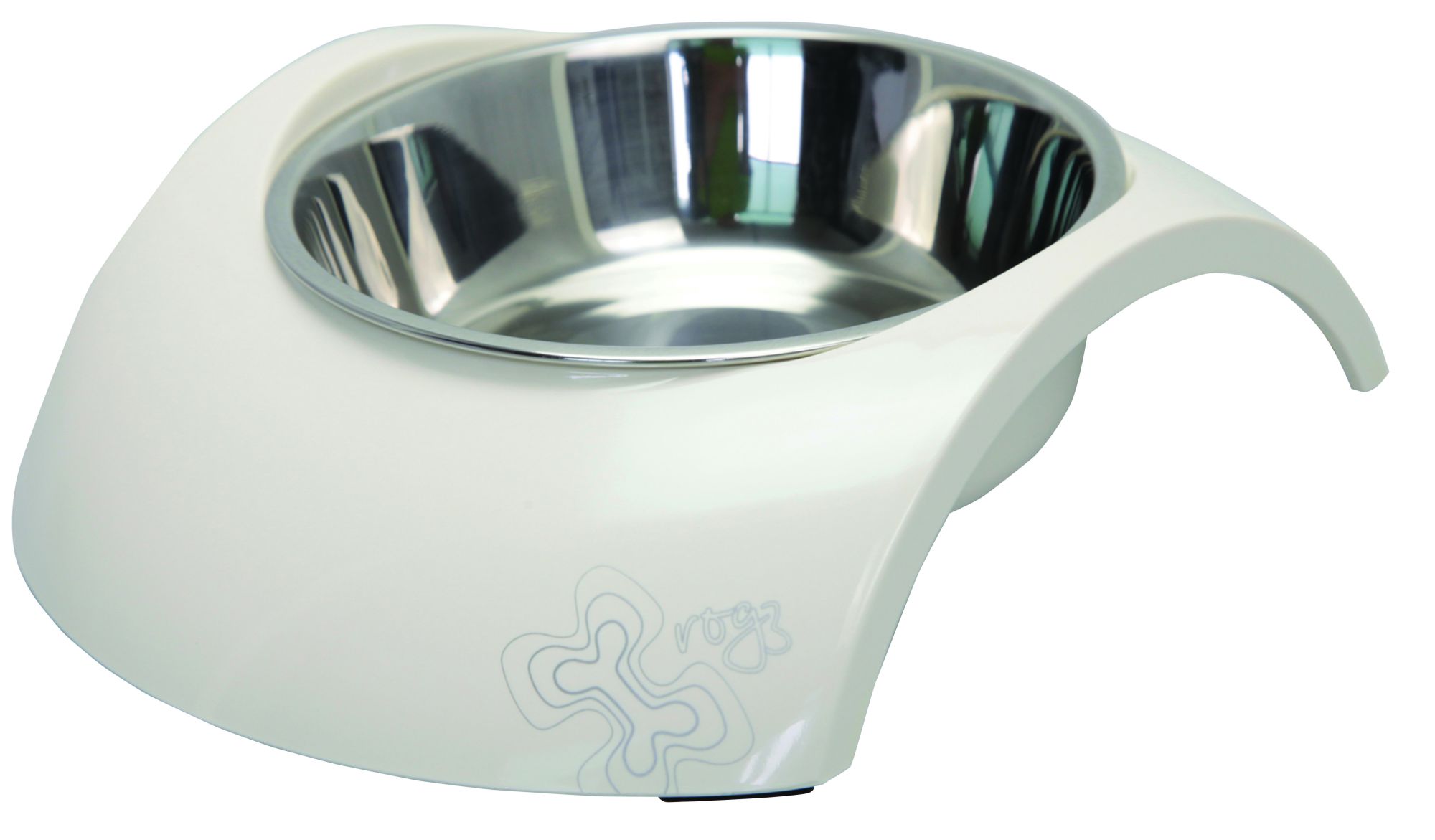 Kauss Rogz 2-in-1 Medium 350ml Luna, Ivory