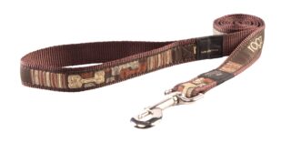 Jalutusrihm Rogz Fancy Dress XL 25mm Armed Response, Mocha Bone muster