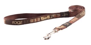 Jalutusrihm Rogz Fancy Dress L 20mm Beach Bum, Mocha Bone muster