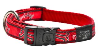 Kaelarihm Beach Bum L Red Rogz Bone 20mm/34-56cm
