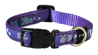 Kaelarihm Rogz Fancy Dress M 16mm Scooter, Purple Forest muster