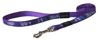 Jalutusrihm Rogz Fancy Dress L 20mm Beach Bum, Purple Forest muster